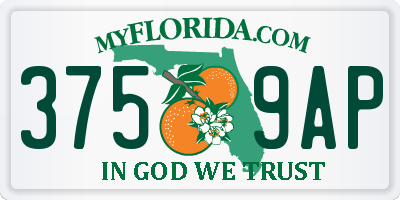 FL license plate 3759AP