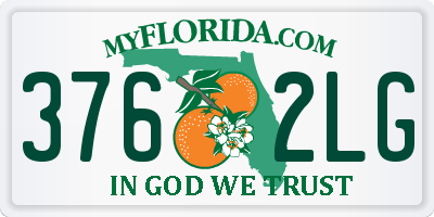FL license plate 3762LG