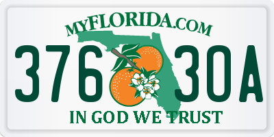 FL license plate 3763OA