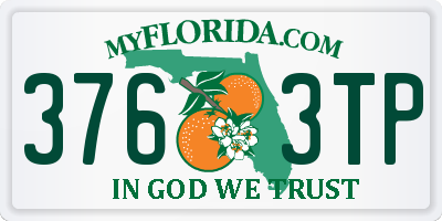 FL license plate 3763TP