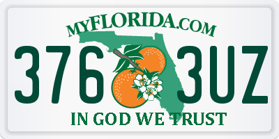 FL license plate 3763UZ