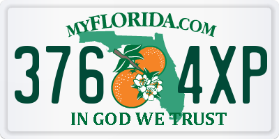 FL license plate 3764XP