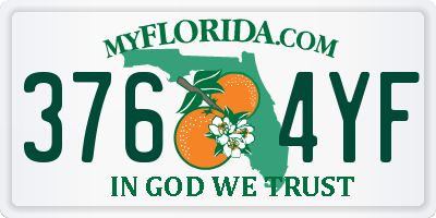 FL license plate 3764YF