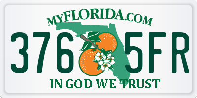 FL license plate 3765FR