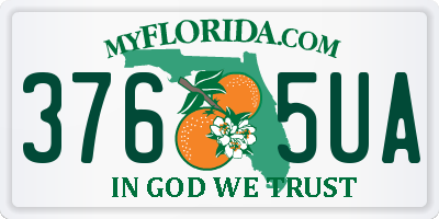 FL license plate 3765UA