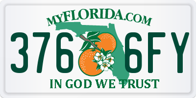 FL license plate 3766FY