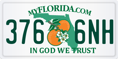 FL license plate 3766NH