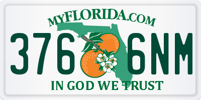 FL license plate 3766NM