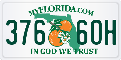 FL license plate 3766OH