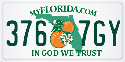 FL license plate 3767GY