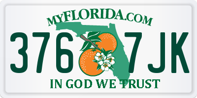 FL license plate 3767JK