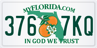 FL license plate 3767KQ