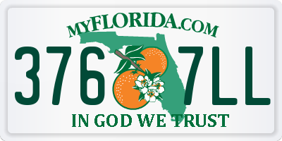 FL license plate 3767LL
