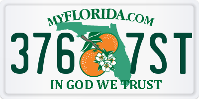FL license plate 3767ST