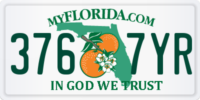 FL license plate 3767YR