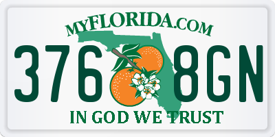 FL license plate 3768GN