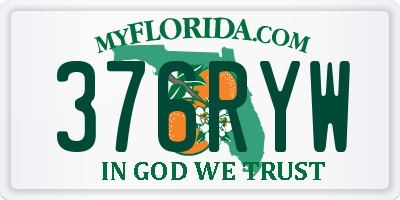 FL license plate 376RYW