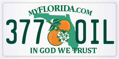 FL license plate 3770IL
