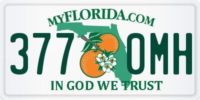 FL license plate 3770MH