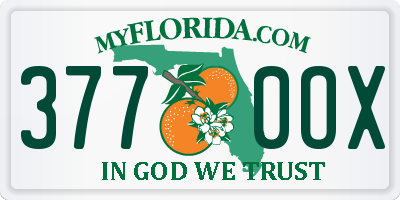 FL license plate 3770OX