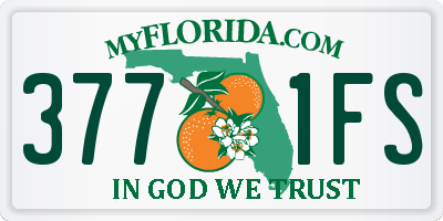 FL license plate 3771FS