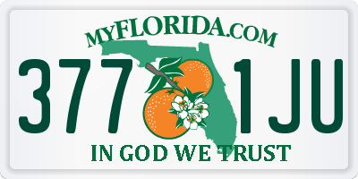 FL license plate 3771JU