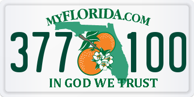 FL license plate 3771OO