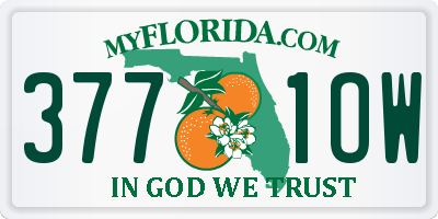 FL license plate 3771OW