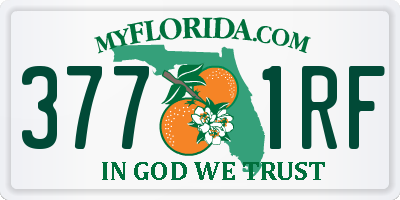 FL license plate 3771RF