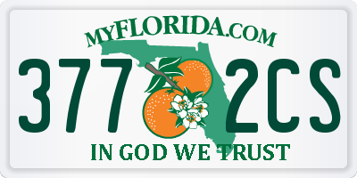 FL license plate 3772CS