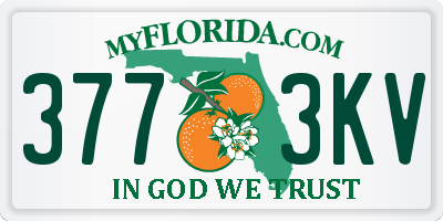 FL license plate 3773KV