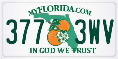 FL license plate 3773WV