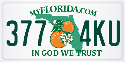 FL license plate 3774KU
