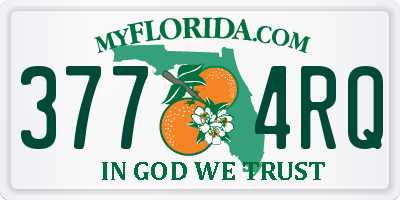 FL license plate 3774RQ