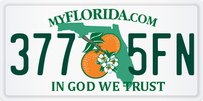 FL license plate 3775FN