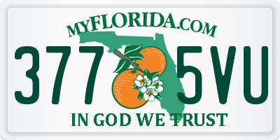 FL license plate 3775VU