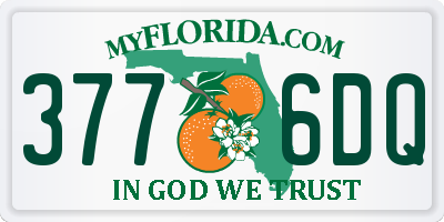 FL license plate 3776DQ