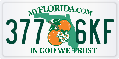 FL license plate 3776KF