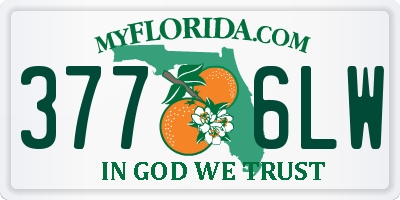 FL license plate 3776LW