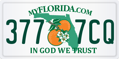FL license plate 3777CQ