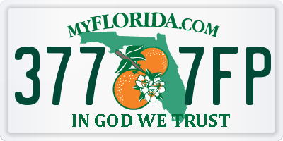 FL license plate 3777FP