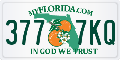 FL license plate 3777KQ