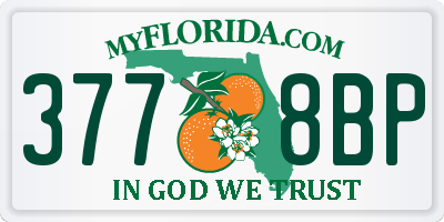 FL license plate 3778BP