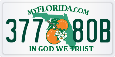 FL license plate 3778OB