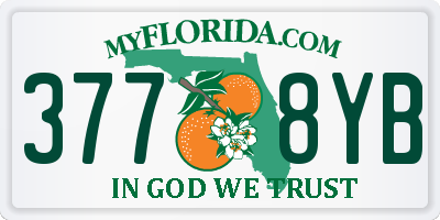 FL license plate 3778YB