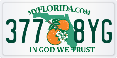 FL license plate 3778YG