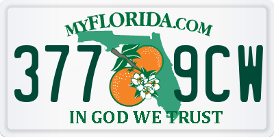 FL license plate 3779CW