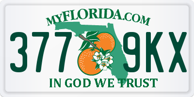 FL license plate 3779KX