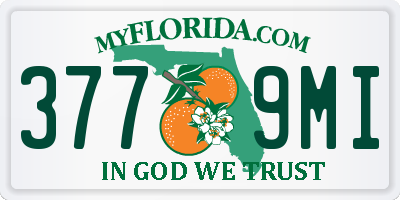 FL license plate 3779MI