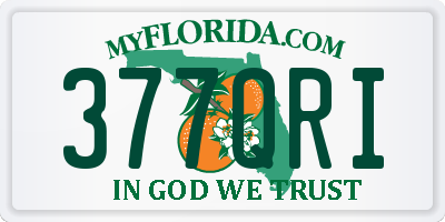 FL license plate 377QRI